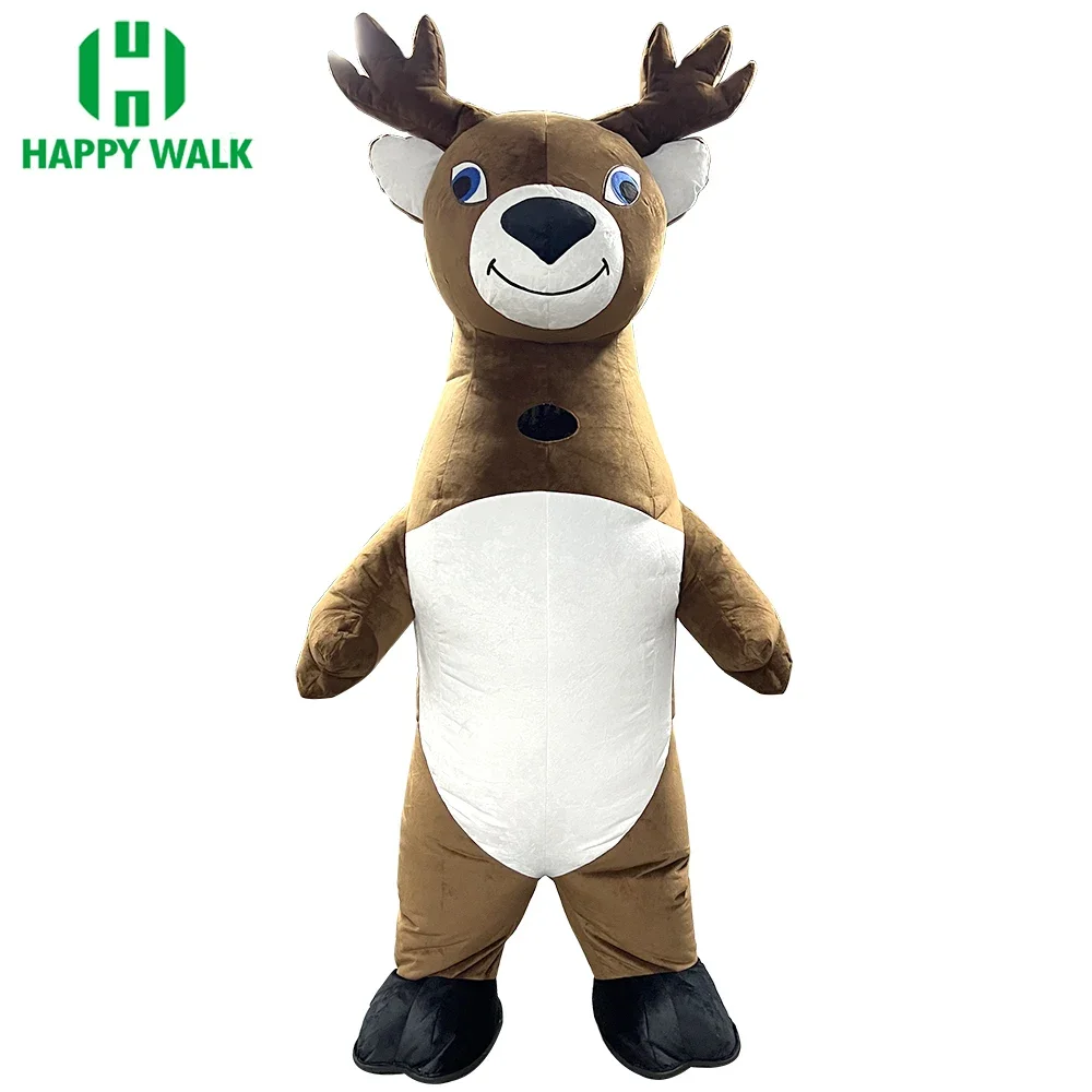 

Inflatable Elk Mascot Costumes Giant Christmas Cartoon Role-play Anime Animal Apparel Party Carnival Cosplay Fursuit for Adult