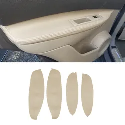 For Nissan QASHQAI J10 2007 2008 2009 2010 2011 2012 2013 2014 2015 4pcs Door Panel Armrest Handle Cover Microfiber Leather Trim