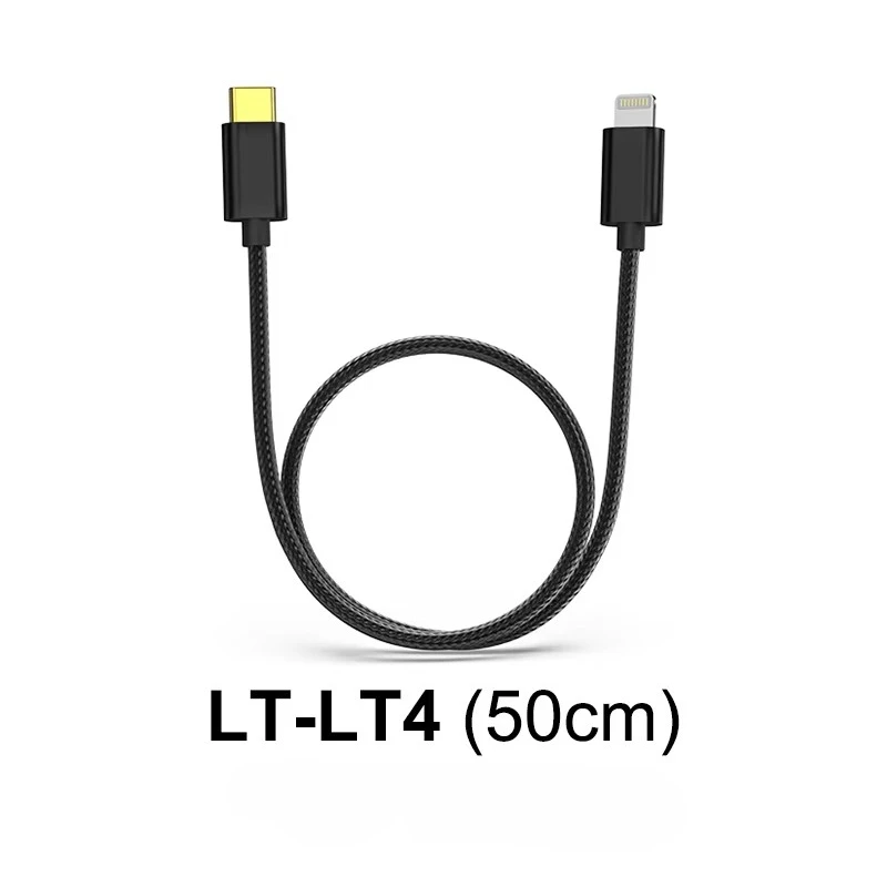 FiiO LT-LT2 LT-LT3 LT-LT4 LT to Type-C Data Cable for iOS Devices with USB-C DAC/AMP 10cm 20cm 50cm