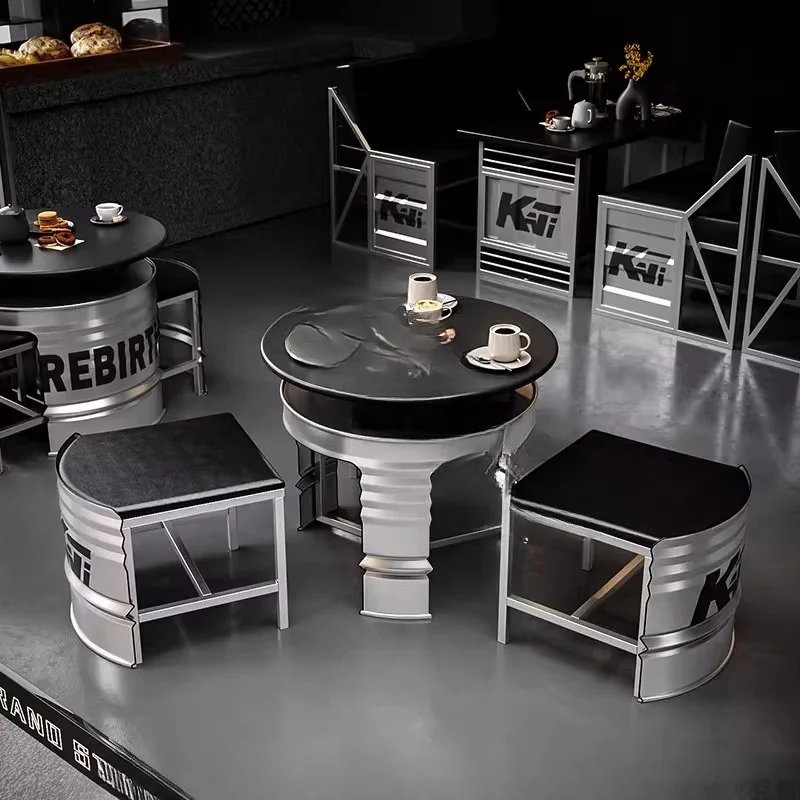 Furniture For Hardware Shop - 인더스트리얼 스타일 창의적인 오일 드럼 소파