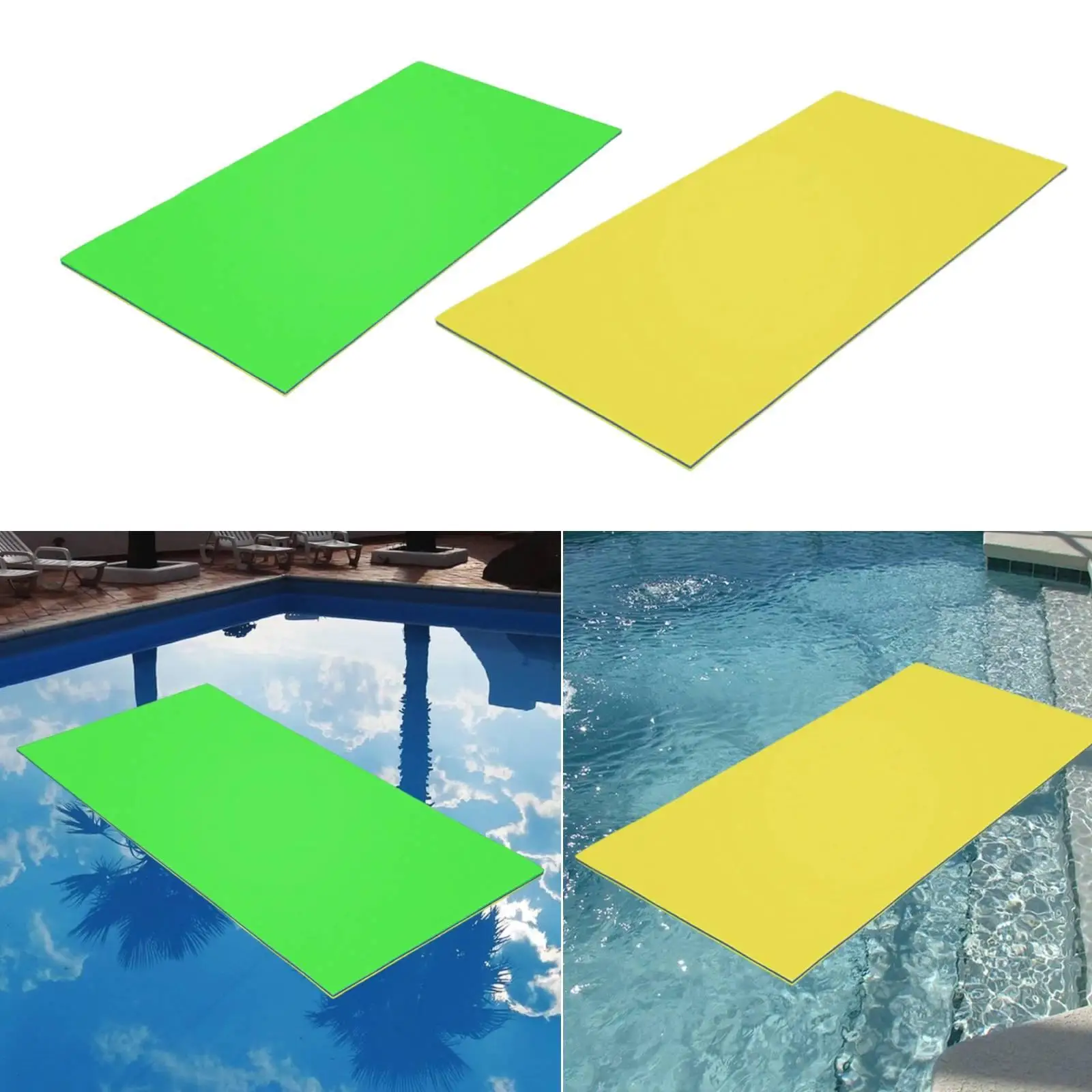 Foam Floating Pad Water Mattress Outdoor Pool Lake Raft Cushion for Summer Family Party Use