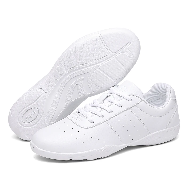 9233 Girls Non-slip Casual Fitness Gym Sports Training Dancing Shoes Women's Leather Cheerleading Shoes Lightweight Sneakers