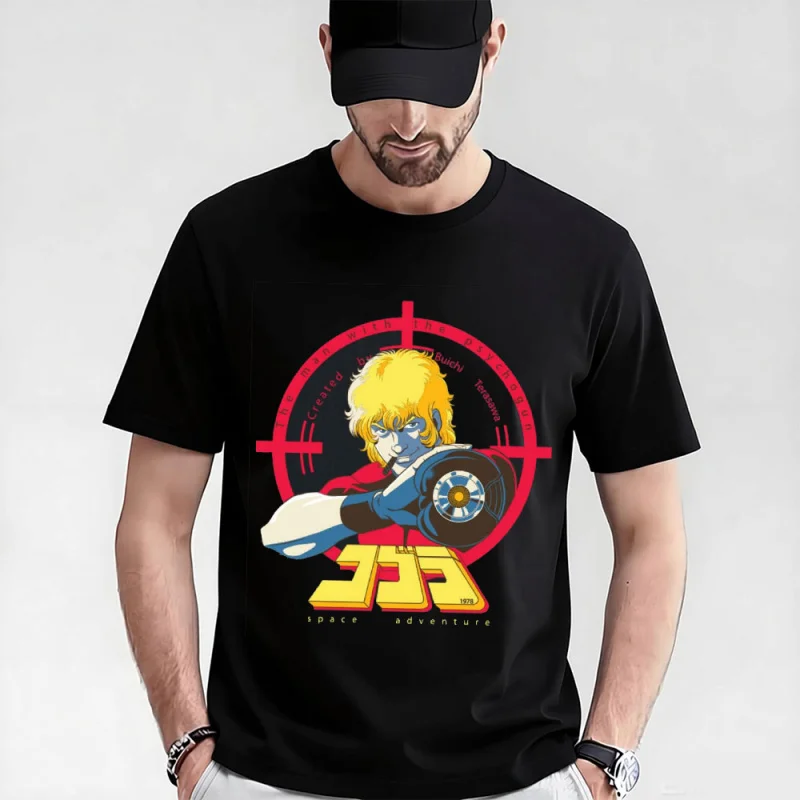 

0405 The Space Adventure Cobra gift t shirt The Space Pirate Psychogun Kobura Anime Graphic tee Y2K clothes All size Tops S-6XL