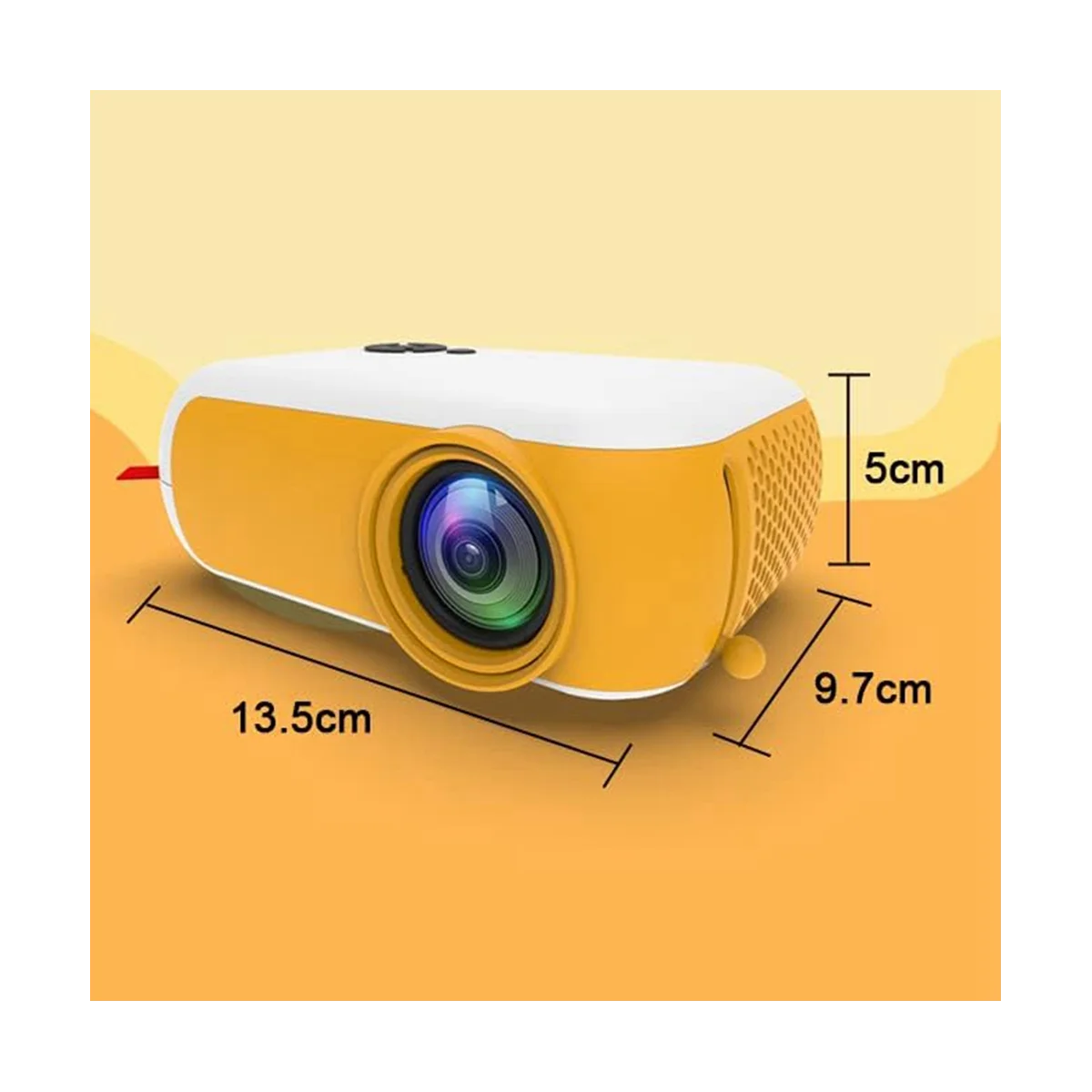 A10 Portable Mini Video Projector 480X360 Pixel Beamer Home Theater Phone Mirroring Movie Display Projector Gift-US Plug