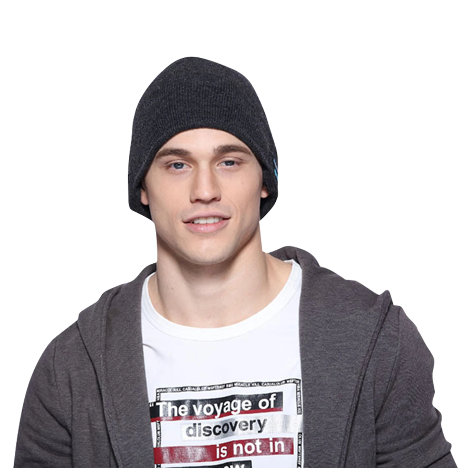 Wireless Bluetooth Knitted Beanie Hat with Headphones Music Phone Call Function Gifts for Men Outdoor Use