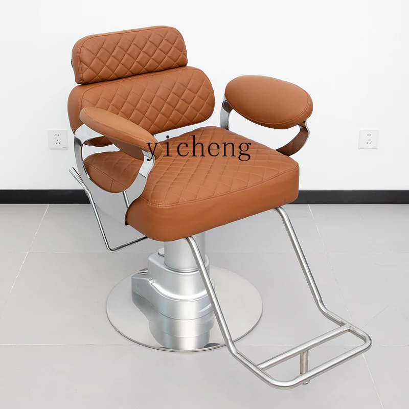 ZK high-end barber shop hair cutting chair fashionable and simple seat hair salon special reclining perm and dyeing seat