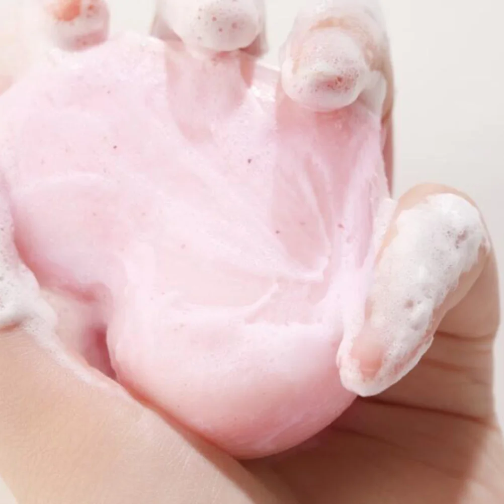 

Handmade Heart Shaped Bath For Smooth Skin Cleansing Exfoliating Bar Pink Natural Soap Face Body Care Guest