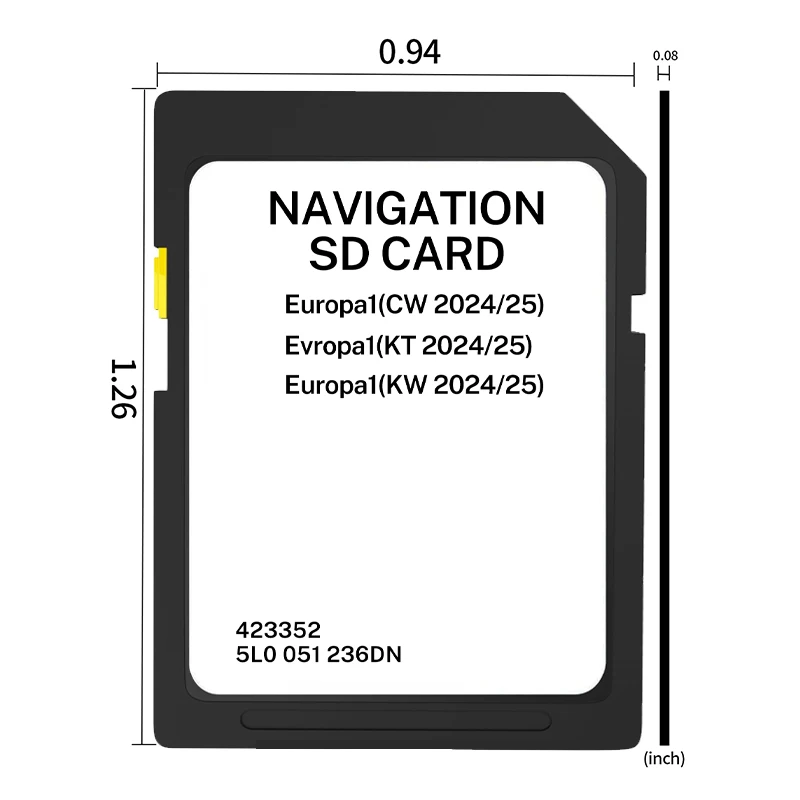 2024-2025 خرائط بطاقة SD سعة 32 جيجابايت لـ Skoda Media AS V19 MIB2 satnav Octavia، Superb، Rapid #3
