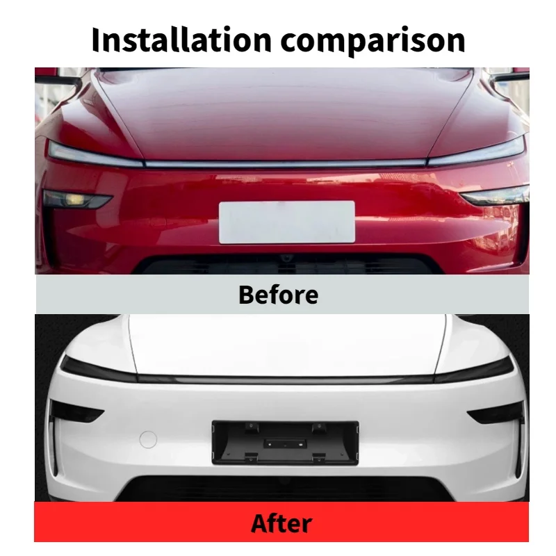 TPU Scheinwerfer- und Rücklichtschutzfolie für Tesla Model Y Juniper 2024+ Rauchschwarz Abdeckung Wrap Aufkleber Auto-Außenzubehör – Detail 3