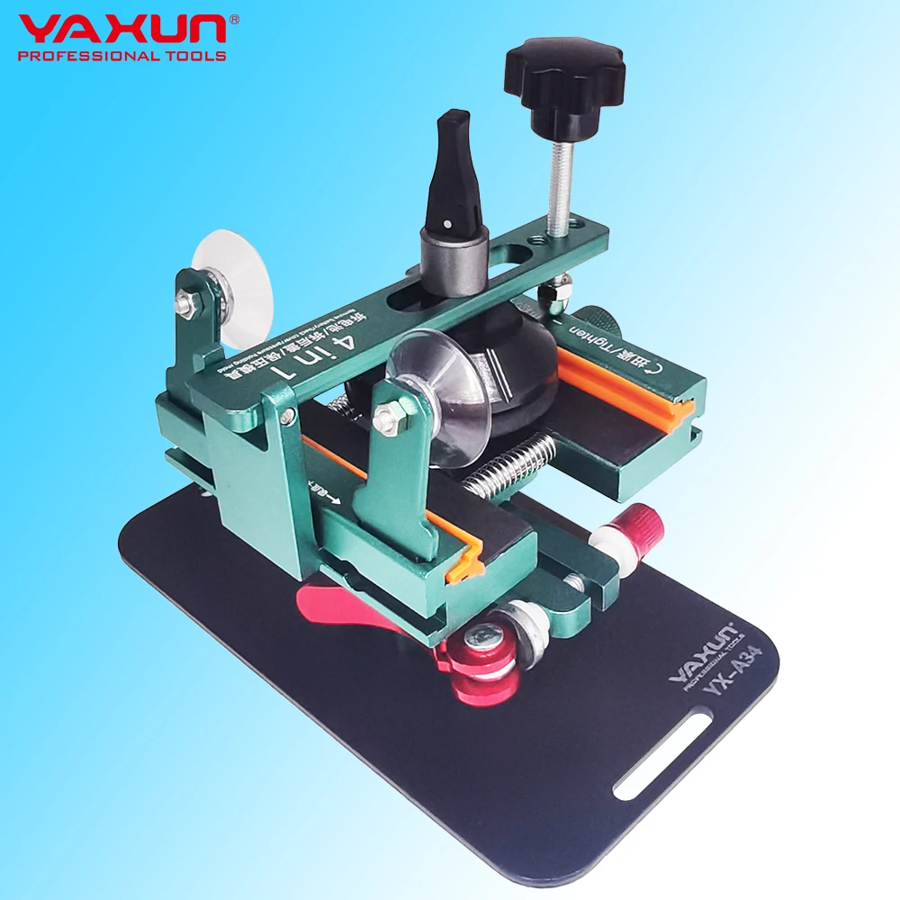 YAXUN-Universal Grampo Rotativo para Celular, Voltar Vidro