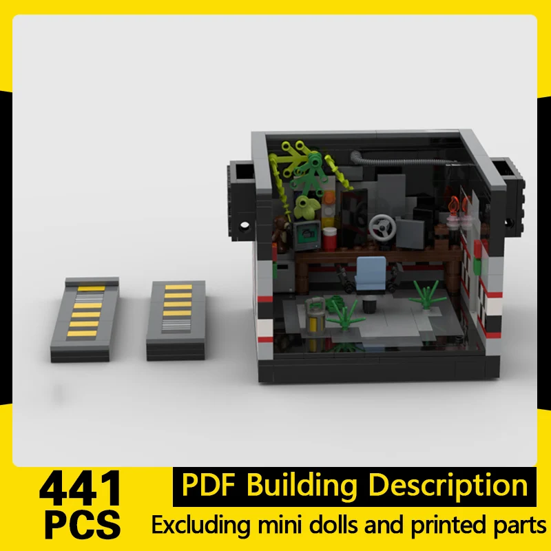 

City Street View Model MOC Building Bricks Small Office Diorama Modular Technology Gifts Holiday Assemble Children Toys Suit