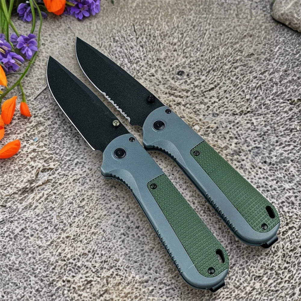 عالية الجودة BM 430 جيب سكين للفرد D2 شفرة فولاذية ألياف النايلون مقبض في الهواء الطلق التخييم الصيد التنزه أداة حمل اليومية