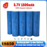 18650 1500mAh 3.7V  Rechargeable Li-ion Battery for Mobile Phone Medical Equipment Strong Light Flashlight Flashlight Headlight