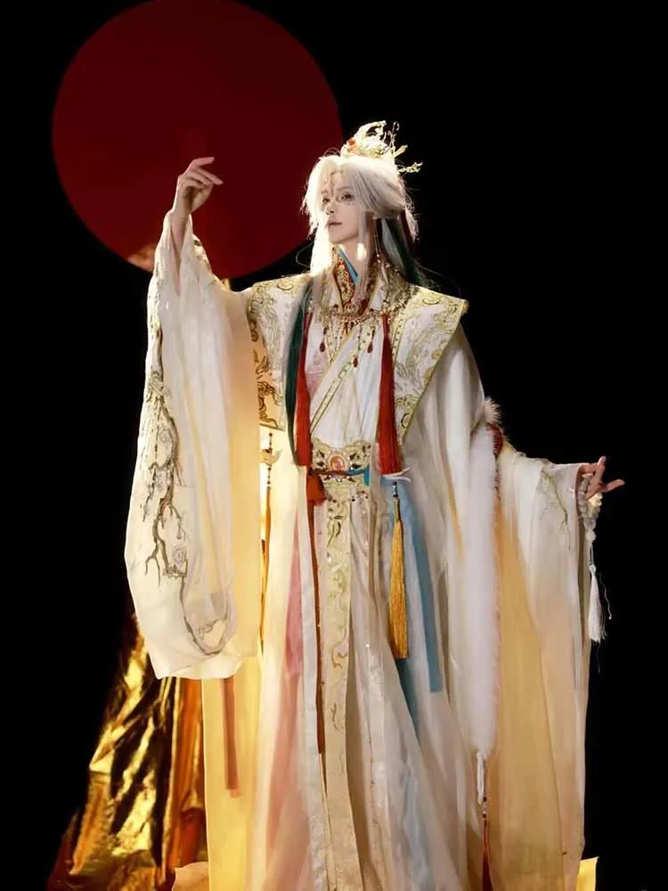 

High End Hanfu Chinese Style Unisex Embroidered Super Fairy Cosplay Costume Carnival Halloween Cosplay Costume