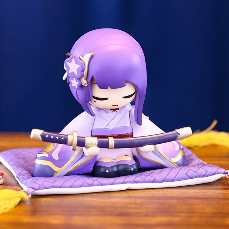 10CM Genshin Impact Beelzebul Xiao Klee Anime Figure Cute Doll Sitting Model PVC Game Series Collection Sculpture Ornament