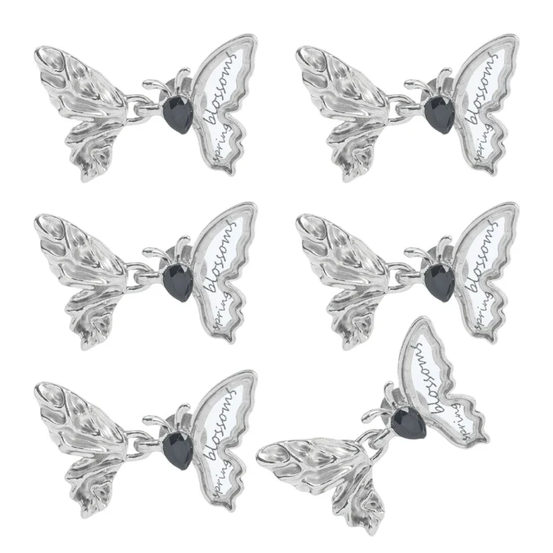 Q5WE Butterfly Tighten Waist Button Metal Button Fastening Detachable for Pants