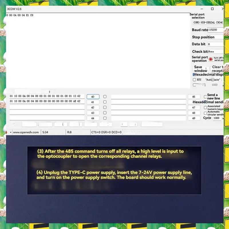 3C Electron ESP32 RS485 Modbus 4 Channel Relay Module 7-24V TYPE-C Built-In CH340 With WIFI Bluetooth Support Modbus,ESP32 RS485