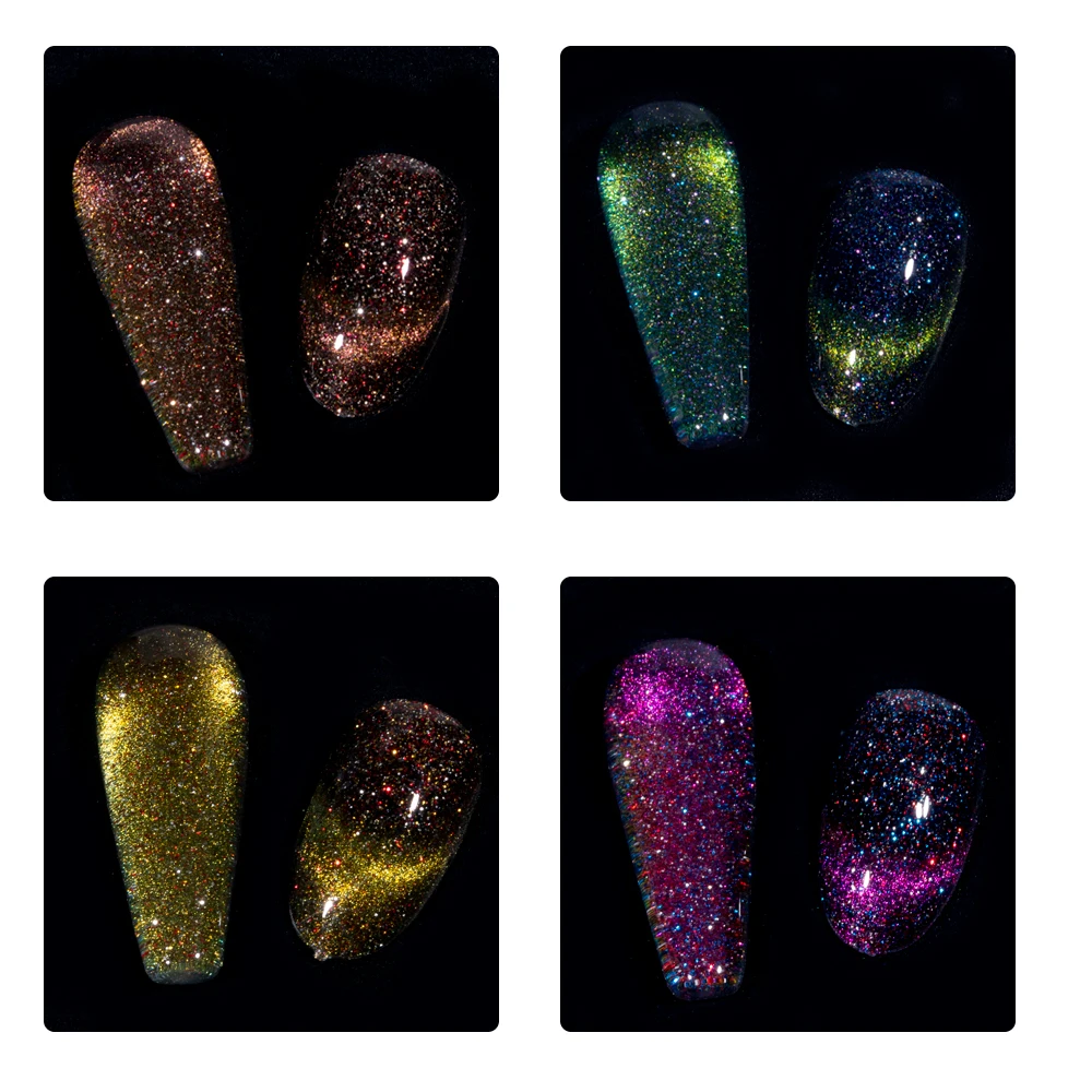 KODIES GEL NUOVO Smalto gel per occhi di gatto 15ml Semi permanente UV Laser magnetico Diamante riflettente Glitter Occhi di gatto Gel Vernice per