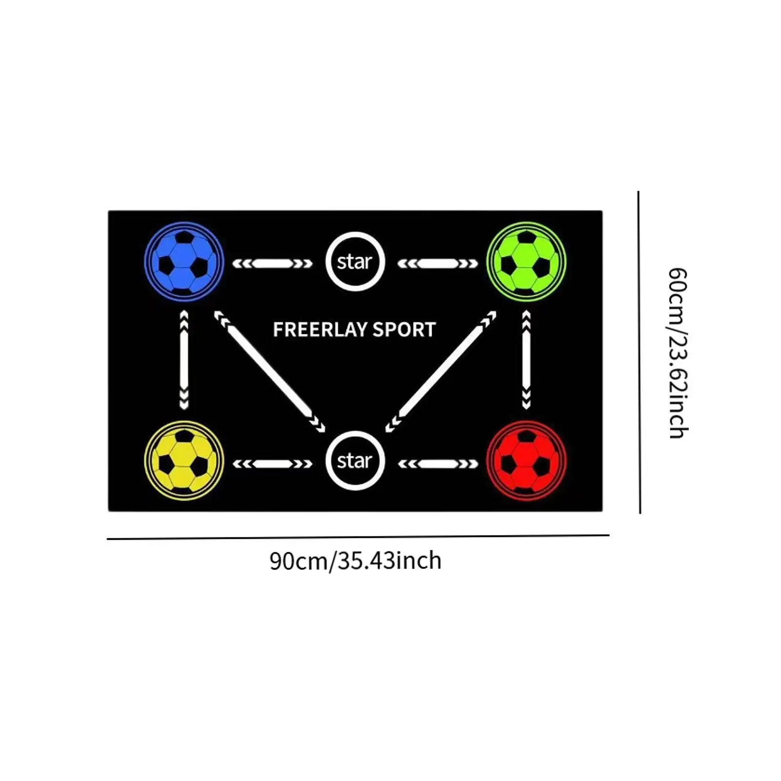 Football Training Mat Football Mastery Mat Multifunction AntiSlip Practical Training Equipment Soccer Training Mat for Indoor