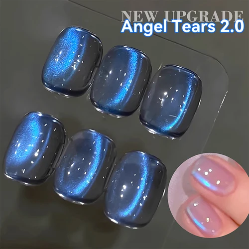 Imagen 2 del producto BORN PRETTY 10ml lágrimas azules Auroras gato Gel magnético Ultra brillante brillo remojo Gel UV barniz para decoración de uñas suministros de manicura