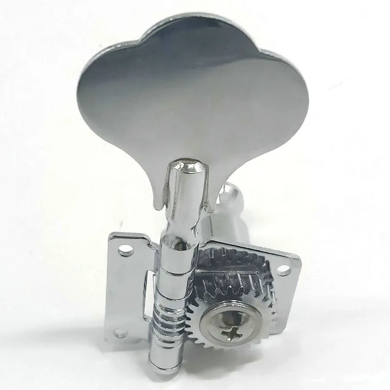 

TUREBG 4R Opened Electric Bass Guitar Tuning Pegs Machine Heads Tuners for Bass Chrome Bass Guitar Accessories