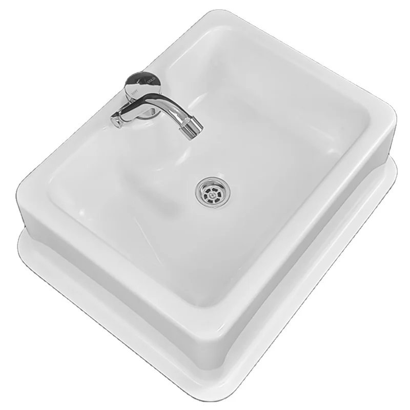 RV حوض الحمام القابل للطي مغسلة مخفية مغسلة مخفية الاكريليك فراغ مصبوب #1