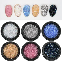 Pixie Kristall Nägel Stein 1,2mm Nail Art Strass Mini Glas Mikro kristalle 3D-Teile drücken auf Nägel Dekoration Diamanten