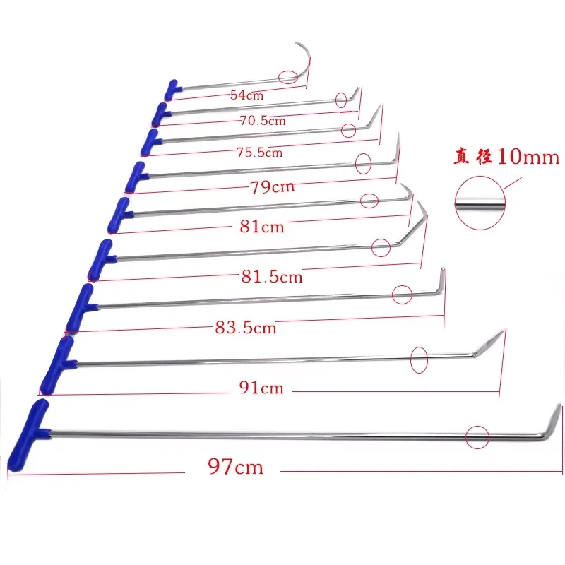 30pcs Professional Car Dent Repair Rod Kit with Tool Bag Hook Tools Rod Kit Other Hand Tools