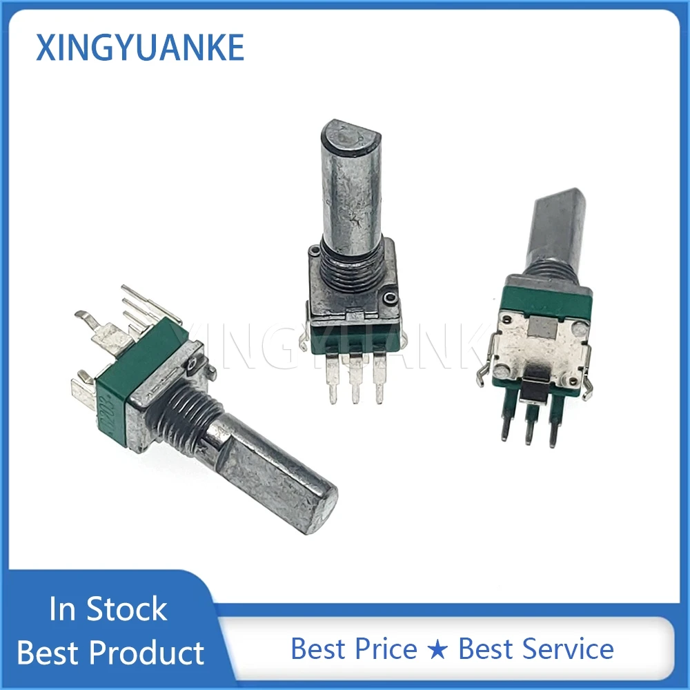 1PCS Vertical Single RK097 097 Type Precision Potentiometer With Bracket Handle Length 20MM 3-Pin B10K 20K 50K 100K