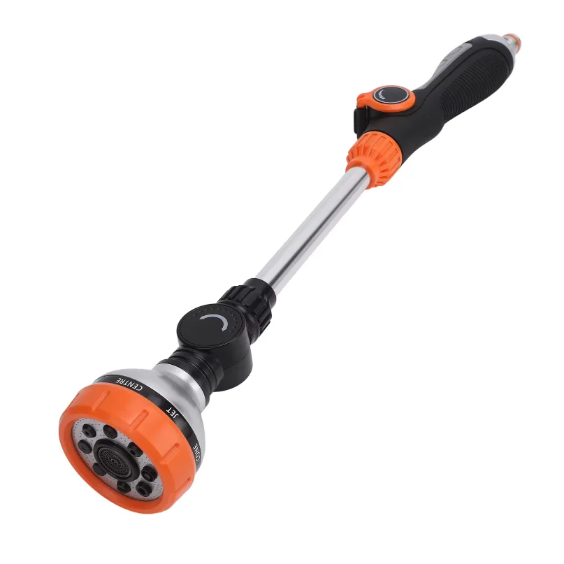 Garden Sprayer Wand Ergonomic Anti Slip ABS TPR Multifunctional 8 Patterns Powerful Garden Hose Wand for Agriculture