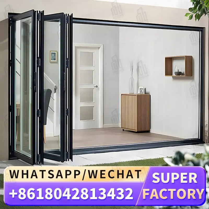 

Customizable Windows Foldable Door for European Commercial Spaces Innovative Design Factory Direct