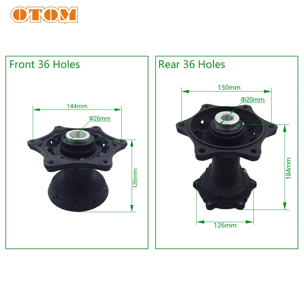 36 Holes Motorcycle Front Rear Wheel Hub 20mm/26mm Rim Axle Hole For KTM SX EXC SXS HUSQVARNA FC TE 125 200 250 300 400 525