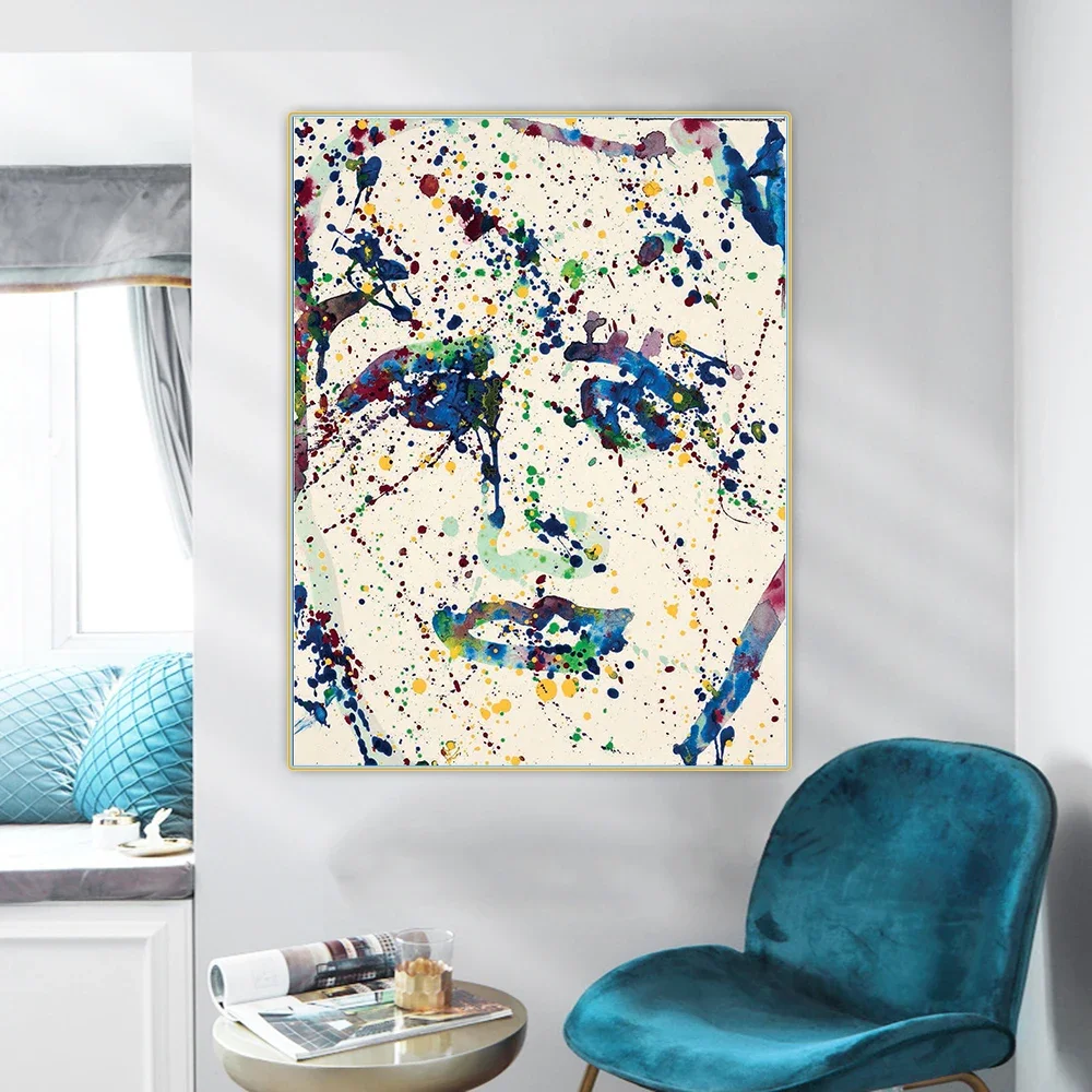 Citon Sam Francis《Untitled-23》Canvas Art Oil Painting Abstract Artwork Poster Picture Wall Decor Background Home Decoration