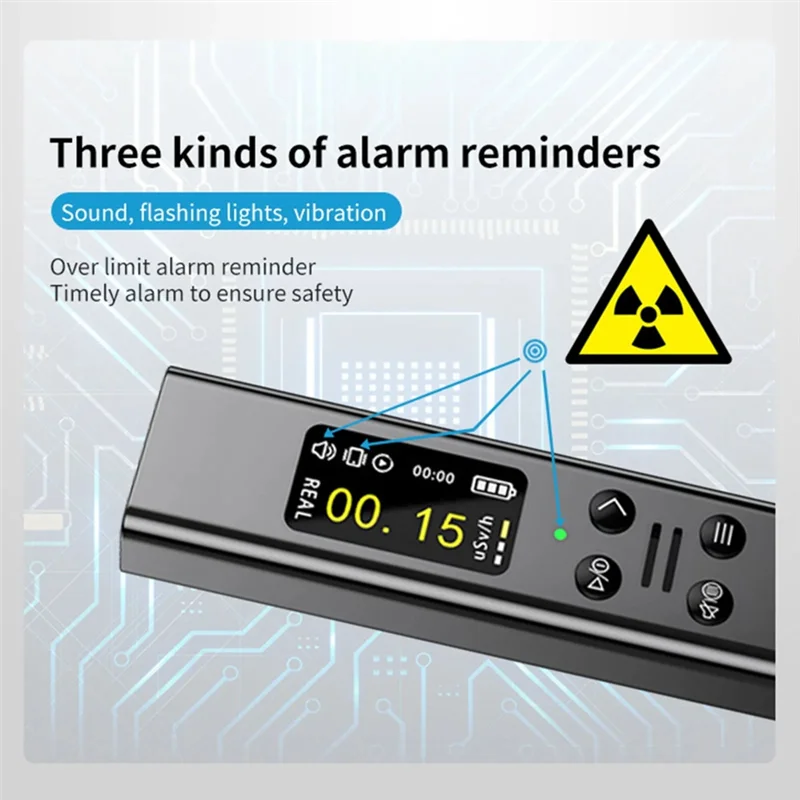 

-A96Z PW07 Handheld Radiation Detector High-Precision Nuclear Radiation Detector Multiple Alarms One-Button Operation