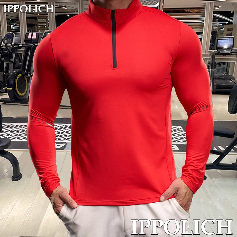 

Мужская дышащая эластичная футболка с длинными рукавами и длинными рукавами для занятий спортом на открытом воздухе, фитнесом и принтом