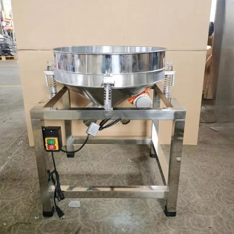 

Stainless steel electric vibrating screen plastic powder food vibrating screen flour screening machine