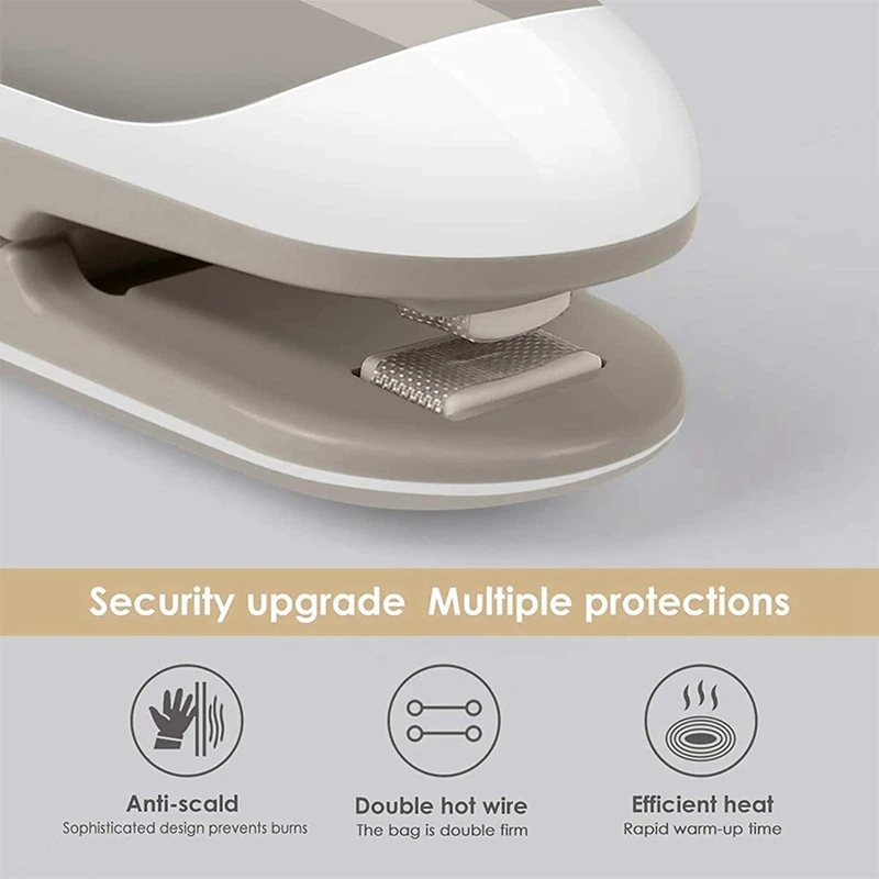 Миниатюрный упаковщик пакетов, портативный упаковщик пакетов, Ручной вакуумный упаковщик пищевых продуктов, прочный упаковщик для хранения картофельных чипсов и печенья