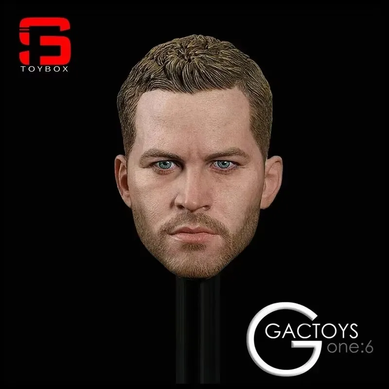 In Stock GACTOYS GC028 1/6 Paul Walker Head Sculpt Male Soldier Head Carving Model Fit 12''Action Figure Body Dolls