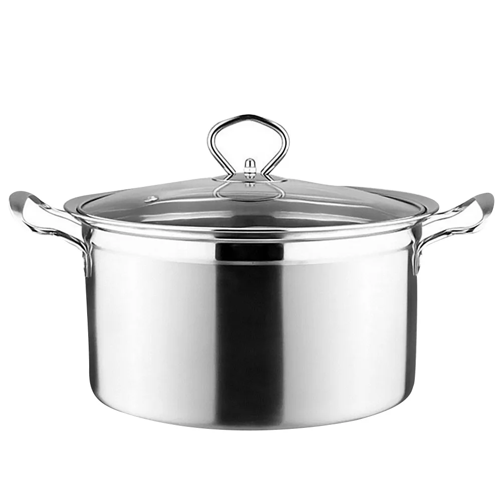 

Stainless Steel Steamer Multi Function Pot Soup Cookware Silver Kitchen Tool Energy Saving Food Grade Safe Easy Clean Riveted H