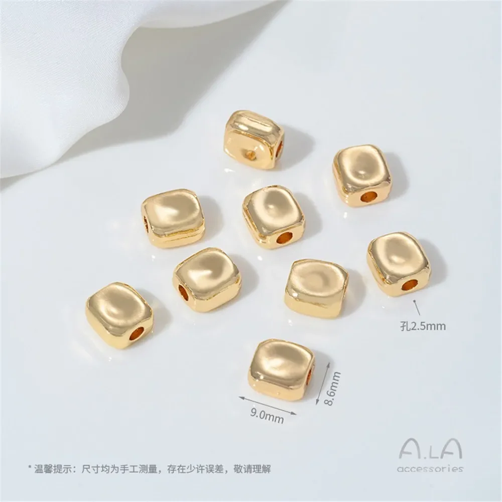 Z457 14K金メッキ模造バロック不規則石ビーズ手編みビーズDIYネックレスブレスレットジュエリーアクセサリー材料