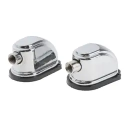 2 Pieces Metal Snare Drum Lugs Set Replacements Parts Accessory Silver