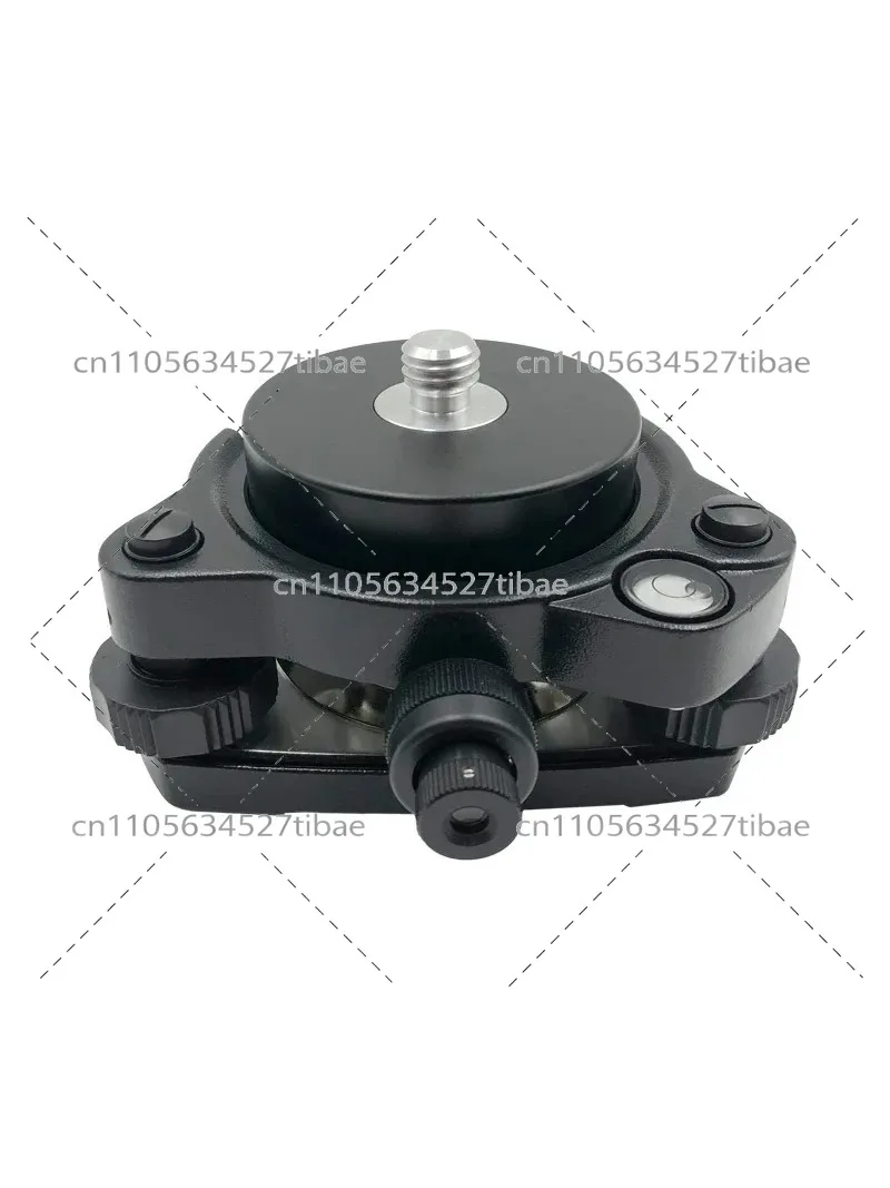 Black Tribrach with Optical Plummet 5/8x11 Thread Adapter Survey Mount for Total Station GNSS Set