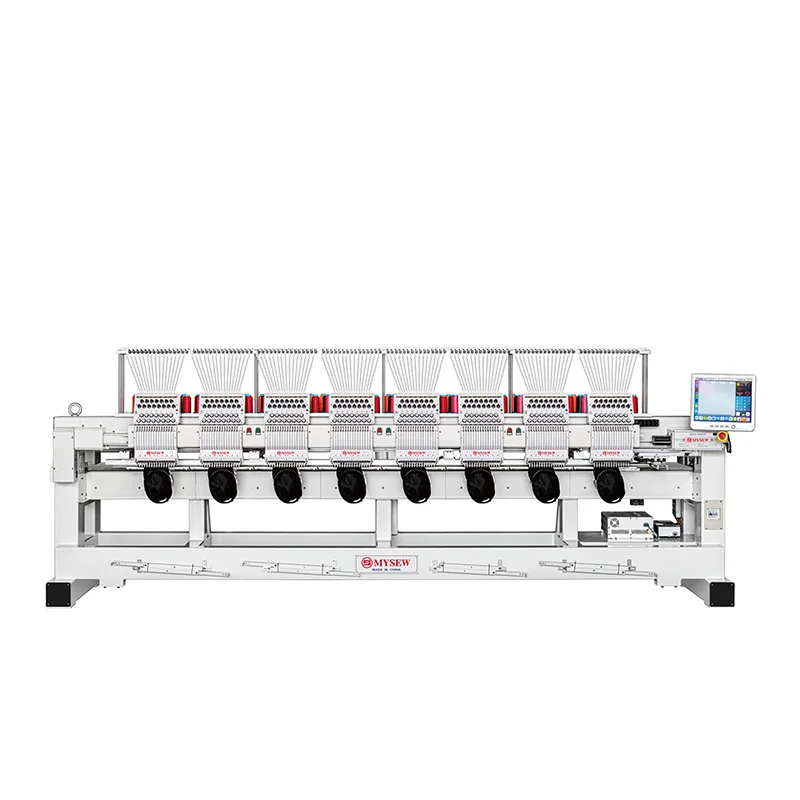 MFGS 1208 /12  s 8 Head Automatic Industrial Hat T-Shirt Multi-head Embroidery Machine Computerized for Sale