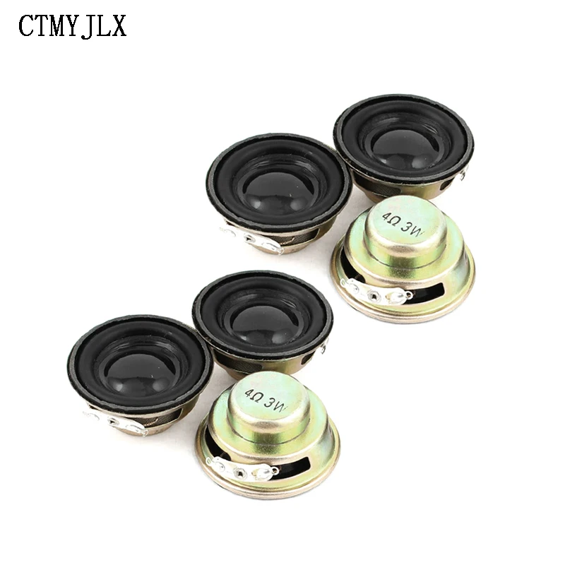 

10pcs 3W 4R Speaker Horn Diameter 4CM 3W4R Mini Amplifier Rubber Gasket Loudspeaker Trumpet White DIY Electronic