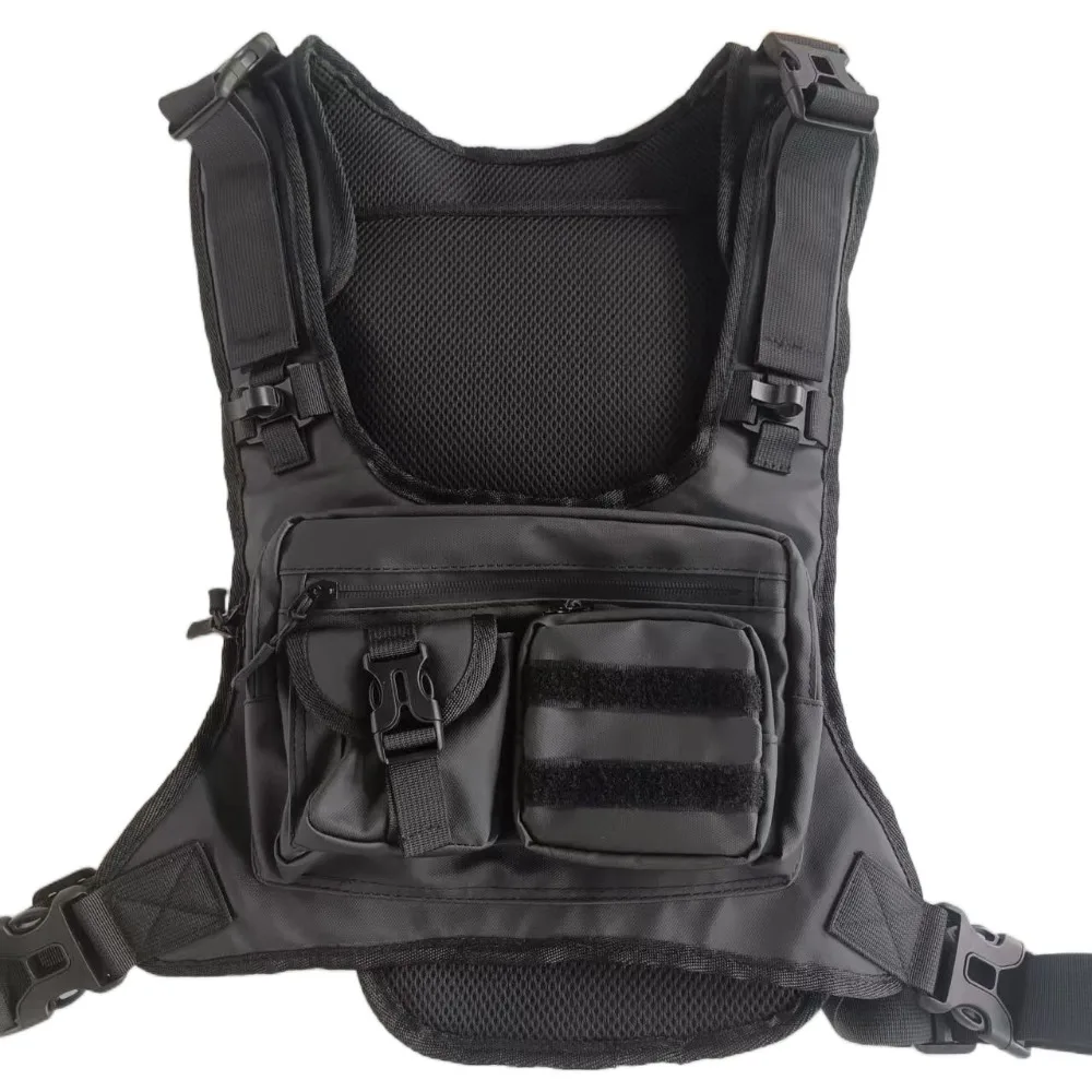 

Многофункциональная уличная нагрудная сумка с несколькими карманами, тканевый жилет Оксфорд, сумка для велосипедных аксессуаров, легкий жилет, рюкзак для гоночного марафона