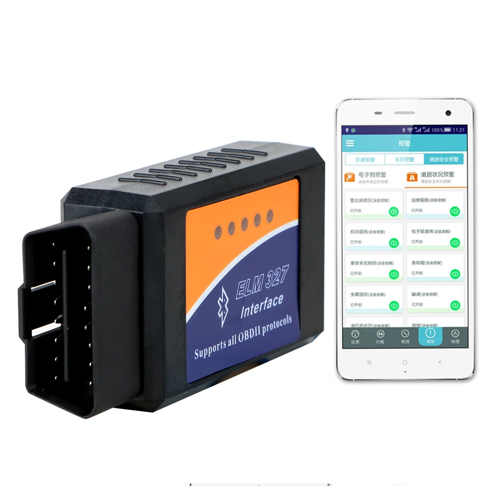 ELM327 V2.1 OBD2 Code Reader Bluetooth ELM327 OBDII Auto Diagnostic Tool OBD2 Car Diagnostic Tool Scanner for Android