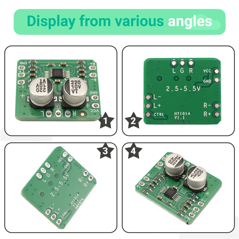 

Headphone Amplifier Board 150 MW Audio Differential Balanced TPA6112 & SGM4812 HIFI Amp Module Speaker Module-Y41A