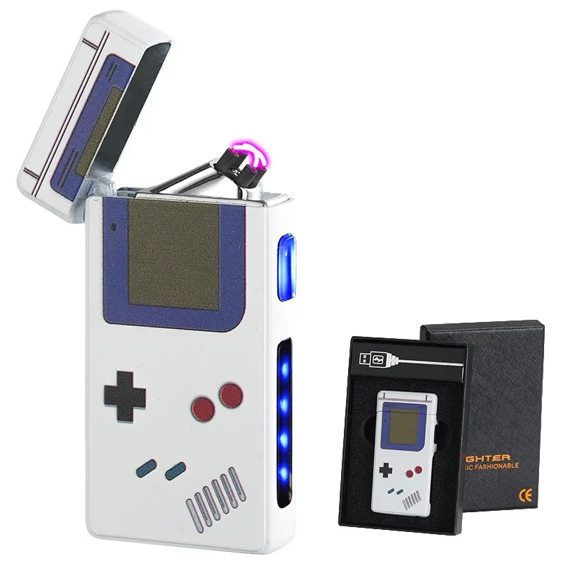 

Metal Type-C Charging Dual Thermal Arc Lighter Touch Screen Power Digital Display Pulse Cigarette Lighters & Smoking Accessories