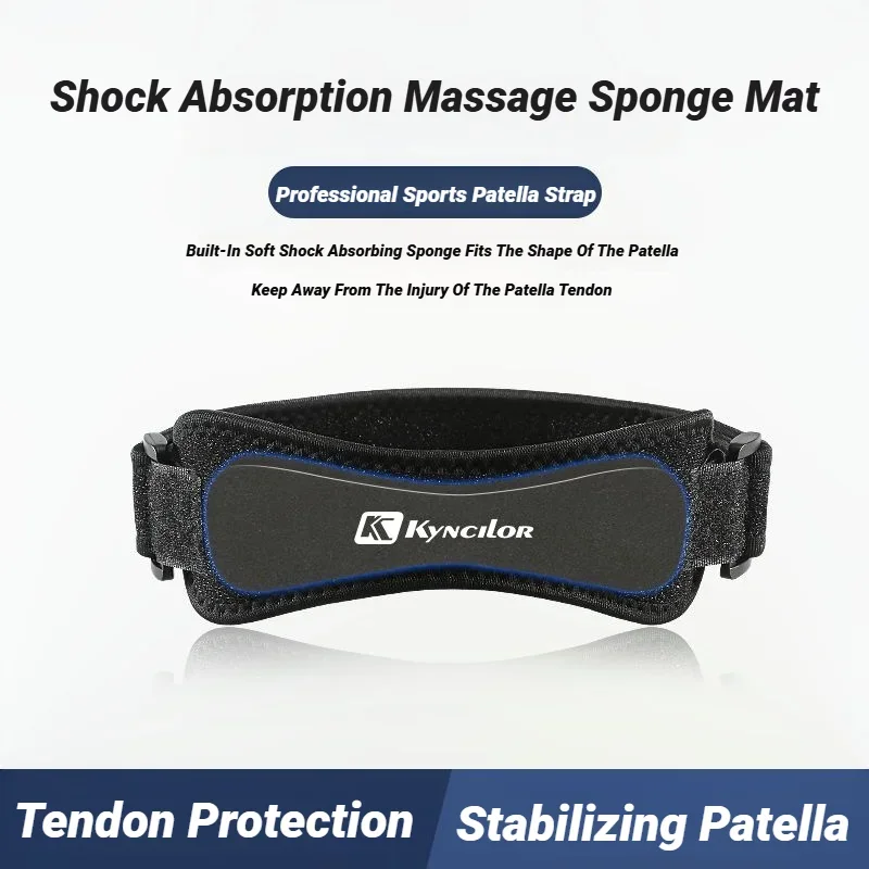 الرضفة الفرقة حماية الرضفة الركبة وتر دعم حزام هدفين قابل للتعديل امتصاص ضغط وسادة كرة السلة #2