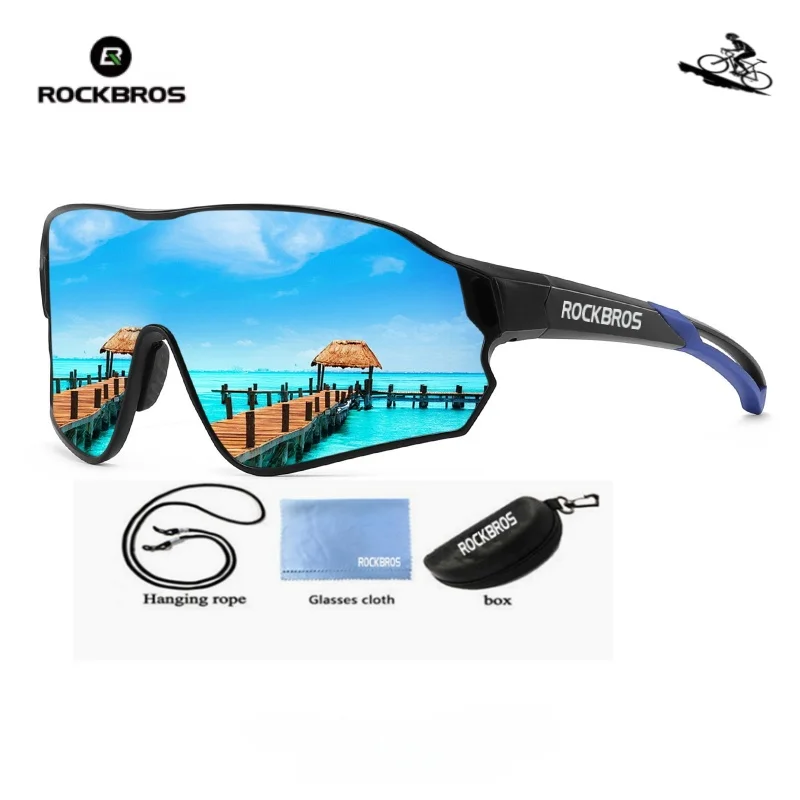 ROCKBROS Bestseller Fahrradbrille UV400 Anti-Beschlag REVO-Gläser HD-Klarheit CE/ANSI-Zertifiziert Cateye-Design MTB/Rennrad – Detail 7